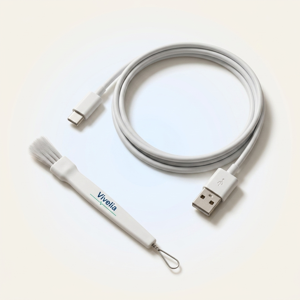 Cepillo de limpieza + cable USB-C